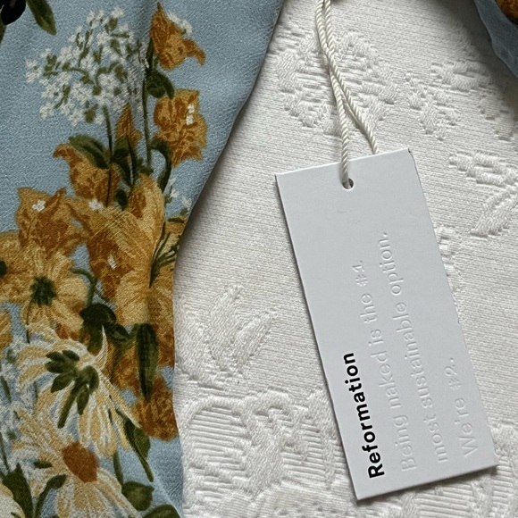 Reformation Blue Floral Blouse - Picture 13 of 16
